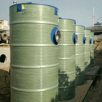 Good price Zintegrowany materiał stacji pompowej ściekowej na FRP z windą i rurociągami w Internecie